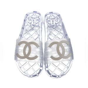 Chanel Logo Flip Flop Sandal Slides